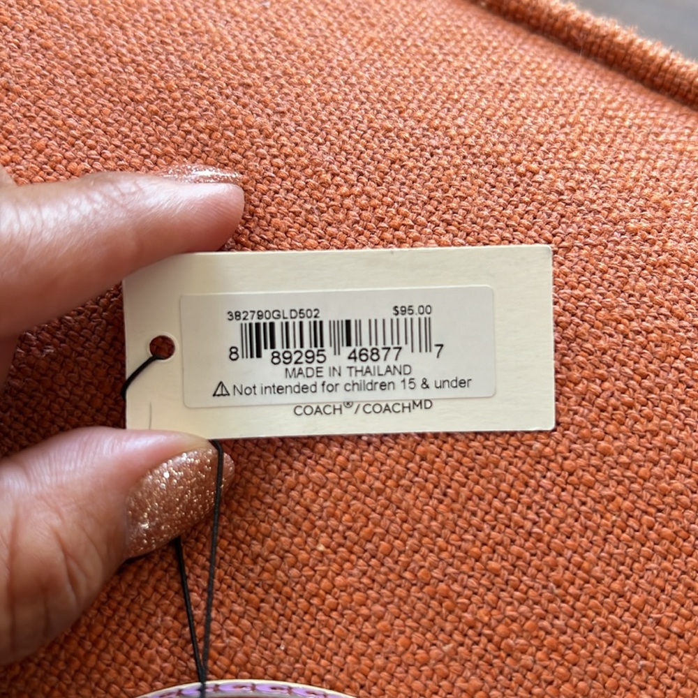 COACH 10 Mm Signature Enamel Bangle Bracelet Purple Hinged. - Picture 5 of 6